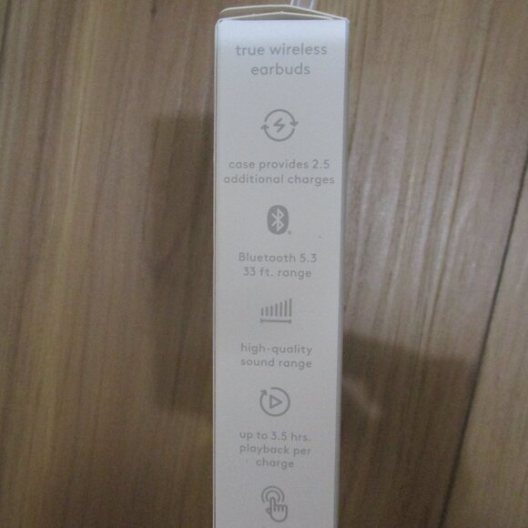 Heyday Wireless Bluetooth Earbuds Grey up to 12 hours new in box - Picture 7 of 8